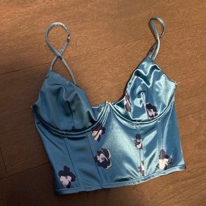 Floral corset top